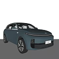 Sleek Blue SUV With Modern Front Fascia Alloy Wheels And Aerodynamic Design