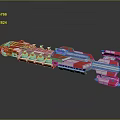 Modern Spaceship Spacecraft 3d model