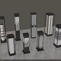 Stylish Outdoor Pillar Lights With Multiple Designs And Warm Illumination