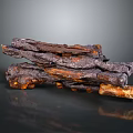 Natural Wood Stone Chunks Stacked With Rustic Texture And Warm Earthy Hues