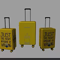 Yellow Minions Suitcases with Just The Right Amount Of Wrong Print and Telescopic Handles