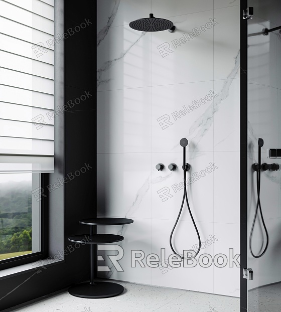 Minimalist shower shower rack concealed shower shower bathroom shower model