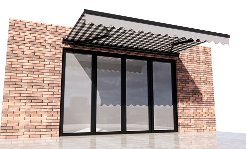 Modern awning 3d model