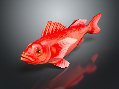 Cold Water Fish Goldfish Gold Grass Gold Cold Water Parrot Koi Double Tailed Gold Red Hat Lanshou Longjing 3d model