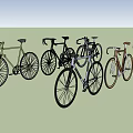 Various Stylish Bicycles In Different Colors And Modern Frame Designs