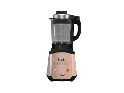 Joyoung Household Blender With Rose Gold Black Body Digital Control And Transparent Jar 3d model