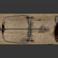 Vintage Wooden Mouse Trap Decorative Ornament Set With Metal Spring And The Deadly Trap Text