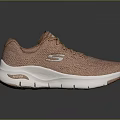 Skechers Pink Casual Shoes With Breathable Mesh Upper And White Sole