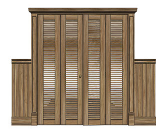 Jane European Wardrobe Door 3d model