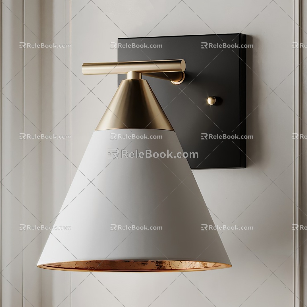 European-style wall lamp lamps 3d model