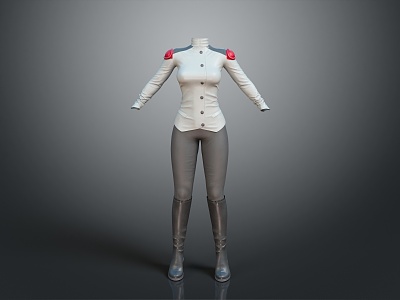 cosplay costume online game female warrior anime costume animation costume 3d model