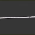 Long Textured Metal Household Item Placed On Smooth Black Surface For Daily Use