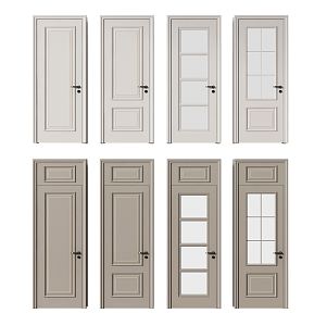 Jianou swing door single door glass door 3d model