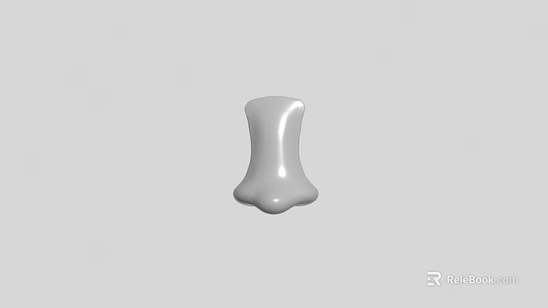 Game Movie Character 3D Model With White Smooth Surface Digital Art Design 3d model 