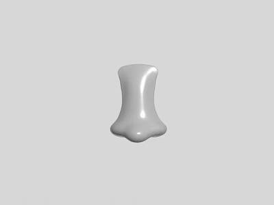 Game Movie Character 3D Model With White Smooth Surface Digital Art Design 3d model