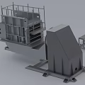 Industrial Equipment With Metal Frame Platform Inclined Structure And Support Components