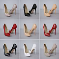 Fashionable Stiletto High Heels Shoes With Various Color Tones And Sleek Design