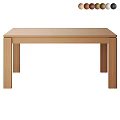 Light Wood Dining Table With Simple Design Rectangular Top And Sturdy Legs