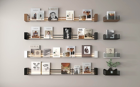 Modern Bookshelf 3d model