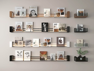 Modern Bookshelf 3d model