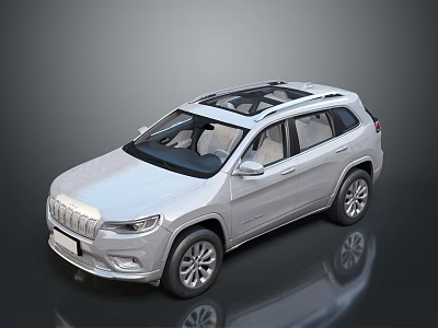 Silver SUV with Panoramic Sunroof Sleek Exterior Modern Design and Alloy Wheels 3d model
