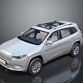 Silver SUV with Panoramic Sunroof Sleek Exterior Modern Design and Alloy Wheels