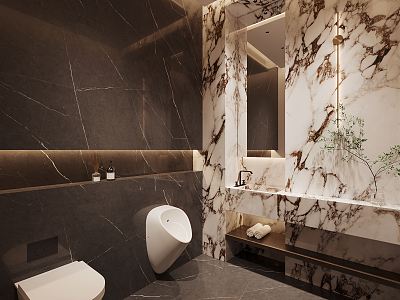 Modern toilet 3d model