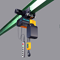 modern gantry crane 3d model