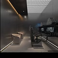 Modern Gaming Cafe Interior With Ergonomic Chairs High Performance PCs And RGB Lighting