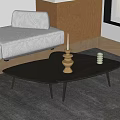arflex coffee table solid wood mother and child coffee table desktop decoration shaped coffee table triangle coffee table 3d model
