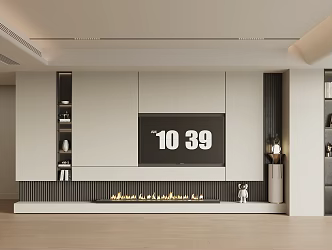 TV background wall 3d model
