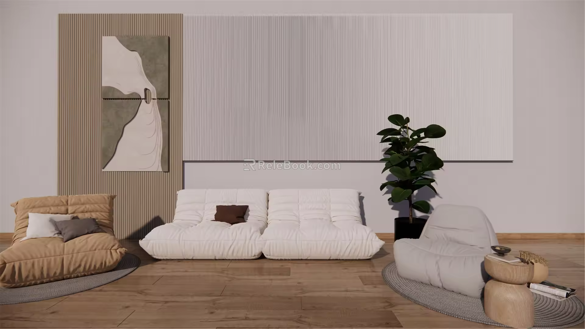Modern Lazy Sofa 3d model