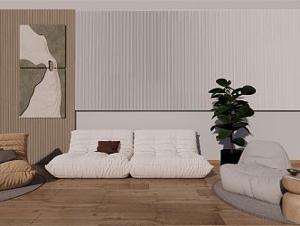 Modern Lazy Sofa 3d model