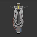 Modern Tactical Weapon With Mechanical Structure White Barrel Gear System And Magazine