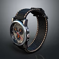 Elegant Leather Strap Wristwatch With Silver Dial And Minimalist Design For Stylish Fashion Accessory