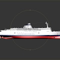 Modern cruise ship giant cruise ship 3d model