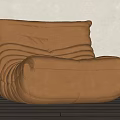 Modern Lazy Sofa Single Sofa 3d model