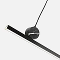 Modern Black Pendant Light With Horizontal Bar And Globe Shades For Interior Design