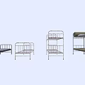 Sturdy Metal Frame Bunk Bed With Ladder And Safety Guard Rails For Kids Room