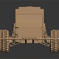Electric Toy Golden Off Road Vehicle Model With Large Wheels And Detailed Structure