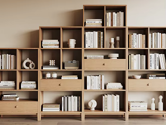 Modern Bookshelf 3d model