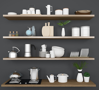 Modern Kitchenware 3d model