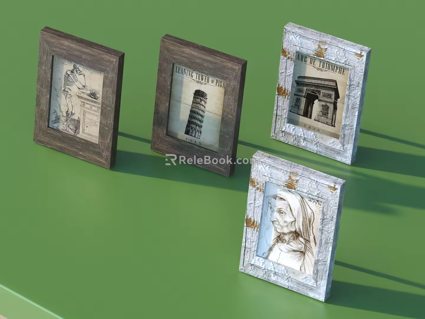 Retro photo frame photo frame daily necessities 3d model