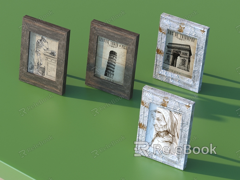 Retro photo frame photo frame daily necessities model