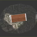 Ancient Temple Model Featuring Red Roof And Columned Structure With Surrounding Greenery Terrain