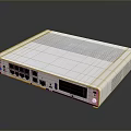 White Home Network Router With Multiple Ports And Indicator Lights For Daily Use