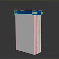 Industrial Energy Storage Battery With White Enclosure And Blue Top Cover