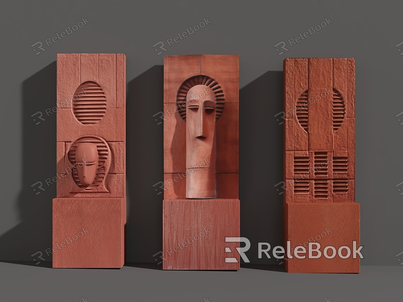 Three-dimensional wall decoration model