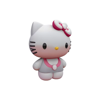 Mei Chen ornaments pet KT cat ornaments 3d model