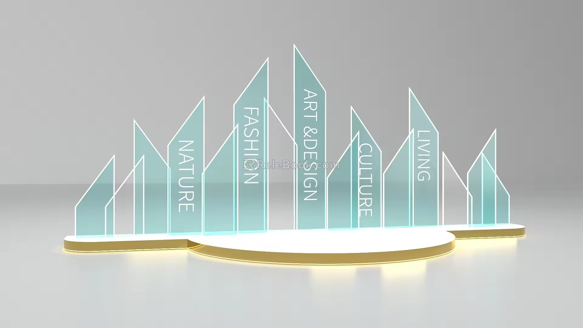 Acrylic bazaar small stage 3d model